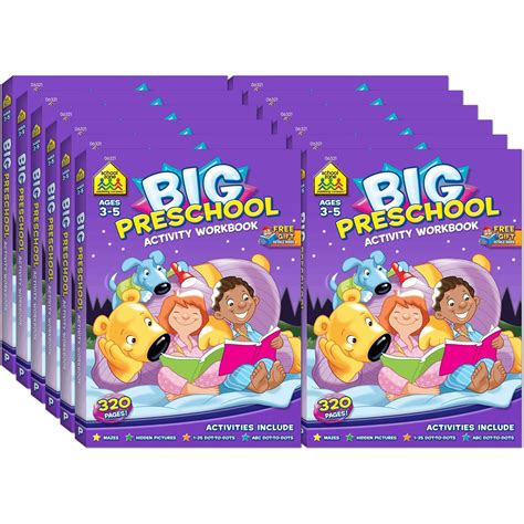 12 Pack Big Preschool Activity Workbook 12 X 06321r School Zone