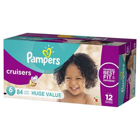 Pampers Cruisers Diapers Size 6 84 Count
