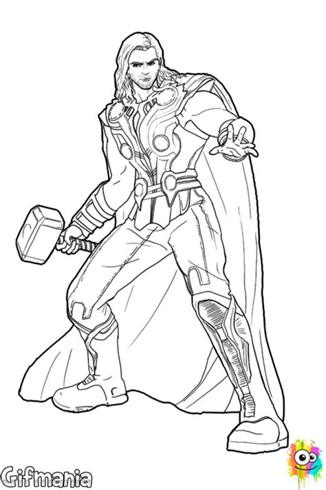 For more information and source, see on this link : Thor coloring page | Thor para colorear, Superheroes para ...