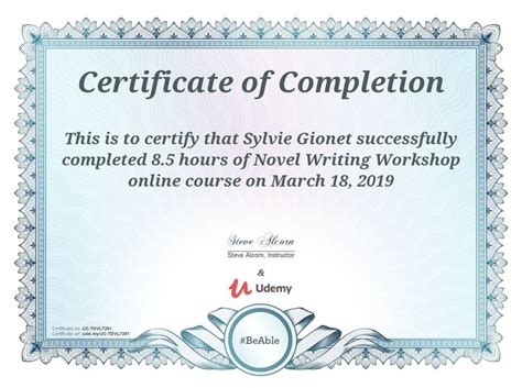 Udemy Course Completion Certificate Udemy Course Completion
