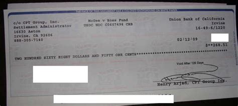 Is this owed to our insurance company, who paid the damages up front, or is this a check owed to us? Thousands Received Checks for $268 Each in the Easy to Claim McGee Vs. Ross Stores Class Action ...