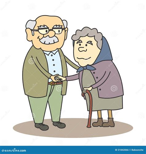 Grandpa And Grandma Stock Vector Illustration Of Grandmother 31842066