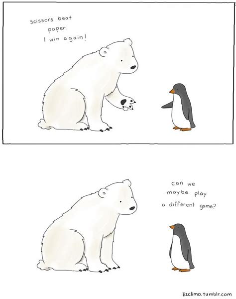 Polar Bear Vs Penguin Comic And Webtoon Penguins Funny Funny Animal