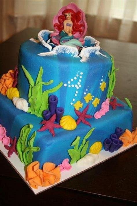 Little Mermaid 4th Birthday Decorated Cake By 3dsweets Cakesdecor
