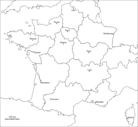 France Régions Administratives A Completer Histographie