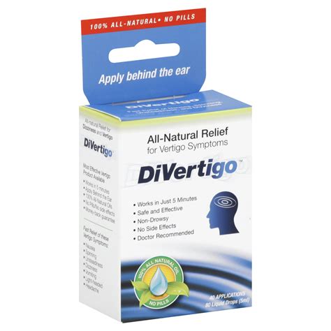 Divertigo Divertigo All Natural Relief For Vertigo Symptoms Health