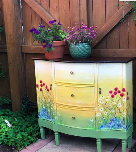My Backyard Garden Hand Painted Furniture Painted Furniture Decor