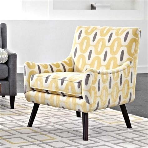Contemporary Gray And Yellow Accent Chair Pics 