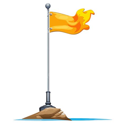 Raised Flagpole Clipart Png Vector Psd And Clipart With Transparent