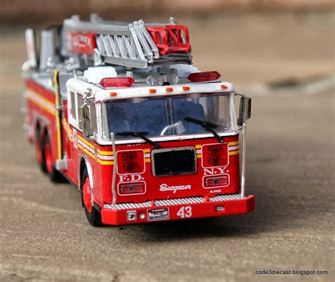 My Code 3 Diecast Fire Truck Collection Seagrave Rear Mount Ladder