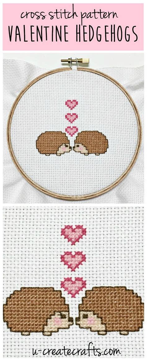 This cross stitch roundup is all about free patterns. Cross Stitch Pattern - Valentine Hedgehogs
