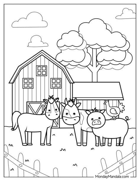 26 Farm Coloring Pages (Free PDF Printables)