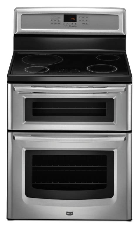 When the oven turns on, a red preheat. Maytag MIT8795BS 6.7 cu. ft. Gemini® Induction Range w ...