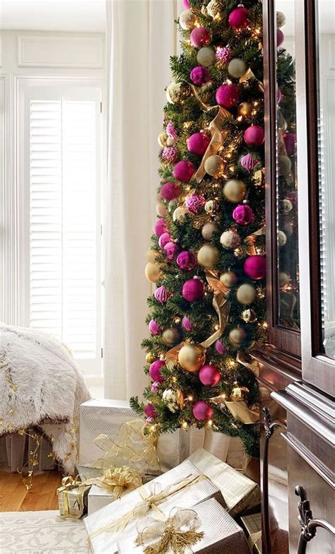 Decoracion De Arboles Slim Coloridos Para Navidad 2 Como Organizar