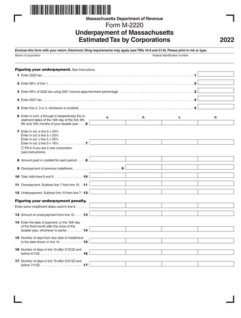 Form M 2220 2022 Fill Out Sign Online And Download Printable Pdf
