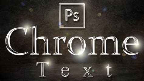 Chrome Text Effect Photoshop Effect Photoshop Tutorial Ladyoak