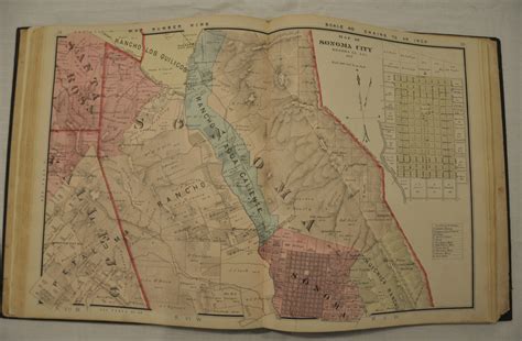 New Historical Atlas Of Sonoma County California Curtis Wright Maps