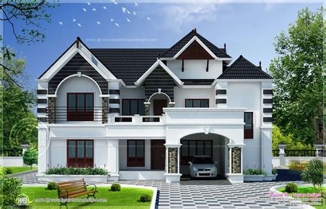 Bedroom Colonial Style House Kerala Home Design Floor Plans Lentine