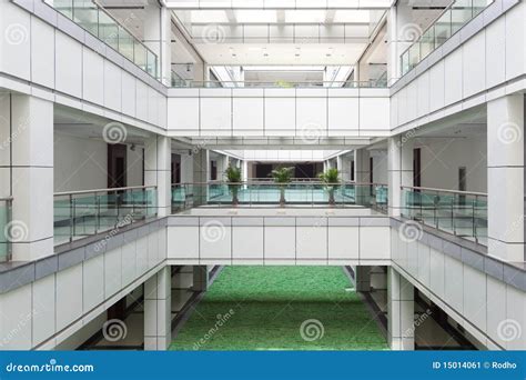 Atrium In An Office Building Stock Image Image Of Interiors Exterior