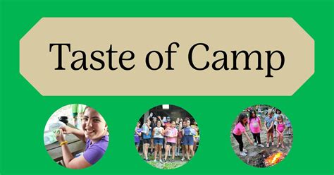 taste of camp — girls love camp