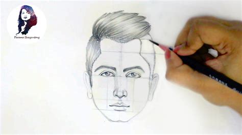How To Draw Man Face Step By Step Easy Way For Beginners By Parama