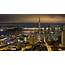 Beautiful City Skyline During The Night Wallpaper  DotTech