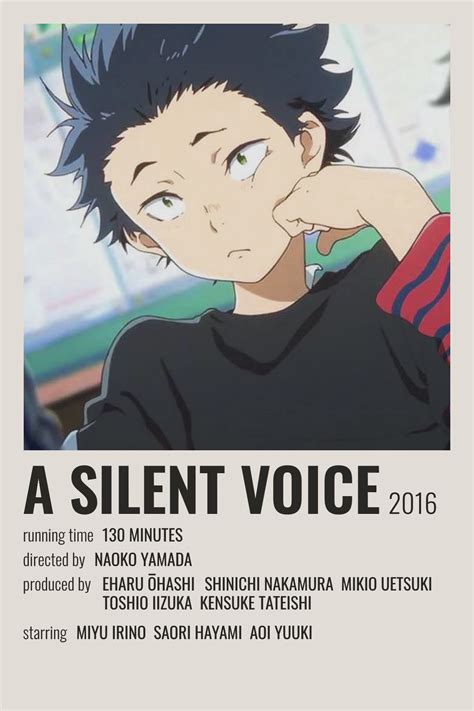 A Silent Voice Poster In 2021 Anime Films Anime Canvas Anime Printables