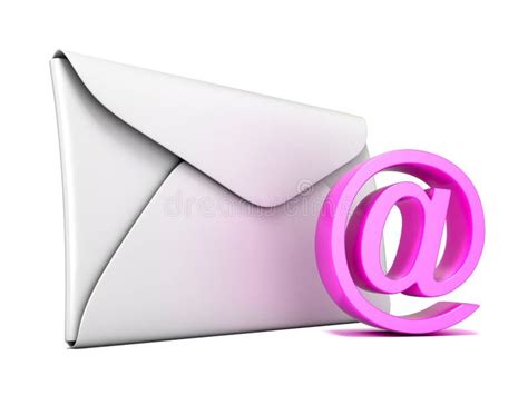 Envelope And Pink Email Symbol 3d Render Stock Illustration Illustration Of Address
