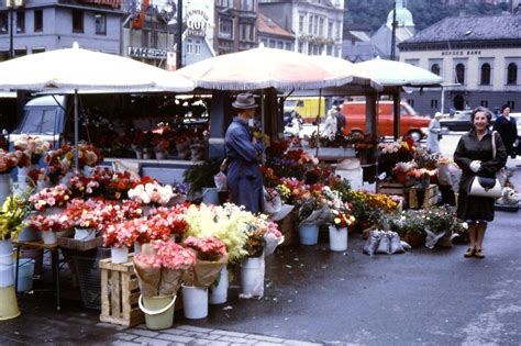 Bergen Flower Market 1967 35mm Slide Lot A40 Ebay