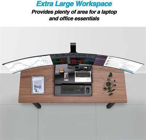 Avlt Triple 32 Monitor Electric Standing Desk Extra Large 28x 16