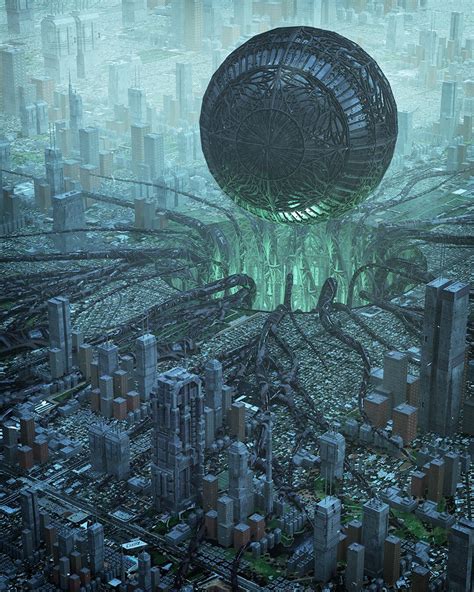 Artstation The Hole Inward Cyberpunk City Scifi City Fantasy