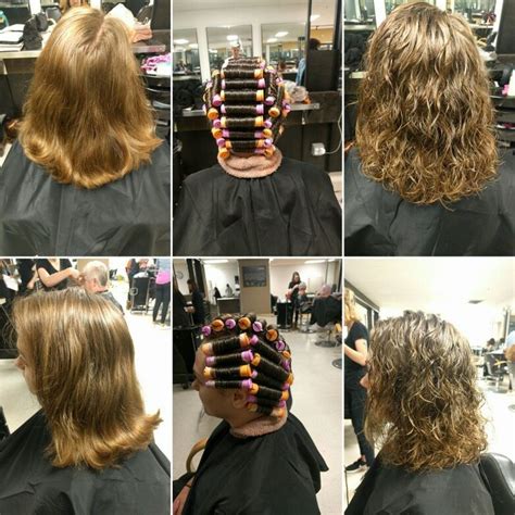White perm rods are slightly smaller than purple rods, suitable for adding body to short hair, waves to medium hair and curls to longer hair. Basic perm with purple and orange rods | Long hair perm ...