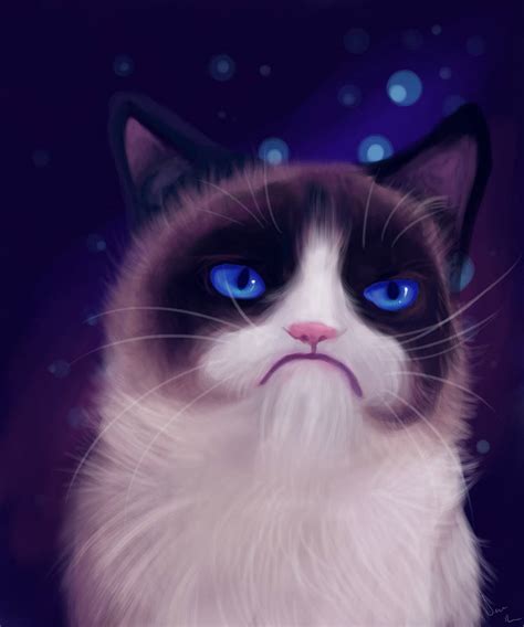 Rip Grumpy Cat By Lilytreeart On Deviantart