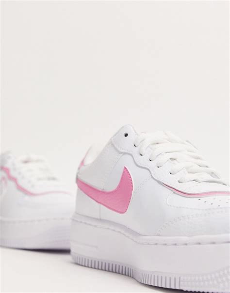 New womens nike air force 1 shadow shoes sz 5.5 black light pink red cu5315 001top rated seller. nike air force 1 pink tick