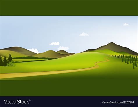 Mountain landscape Royalty Free Vector Image - VectorStock