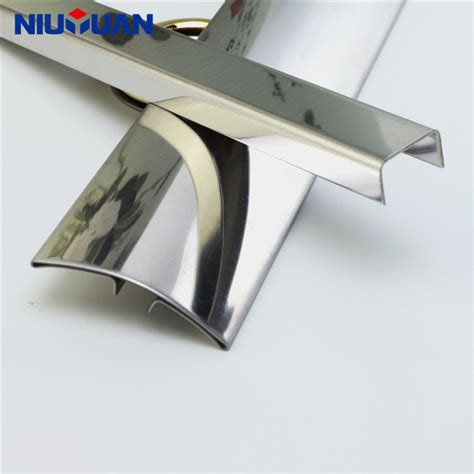 Niu Yuan Oem Manufacturer Stainless Steel Bathroom Floor Tile Trim