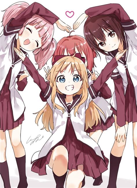 Toshinou Kyouko Akaza Akari Funami Yui And Yoshikawa Chinatsu Yuru