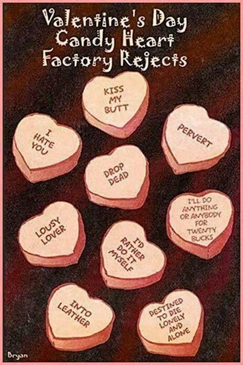 Valentine Candy Hearts Anti Valentines Day Valentines Day Cookies
