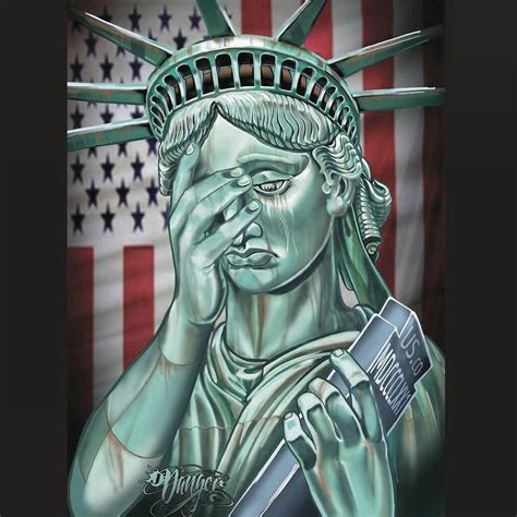Statue Of Liberty Crying Drawing Bearartdrawingillustrations