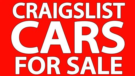 Craigslist Cars For Sale By Owner Youtube