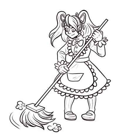 Cleaning House Free Printable Coloring Pages Freebies Free Coloring