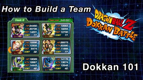 How To Build A Team On Global Dragon Ball Z Dokkan Battle Youtube