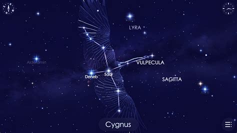 Cygnus Constellation With The Brightest Star Deneb Photo By Star Walk