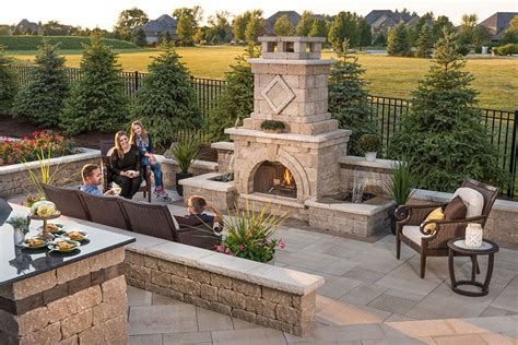 Outdoor Fireplace Design Ideas Getting Cozy With 10 Designs Unilock
