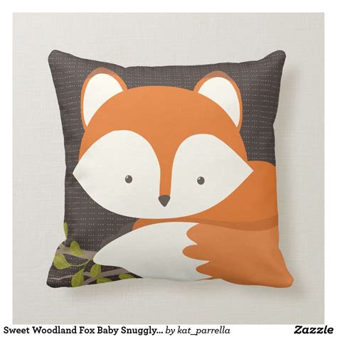 Sweet Woodland Fox Baby Snuggly Pillow Fox Themed