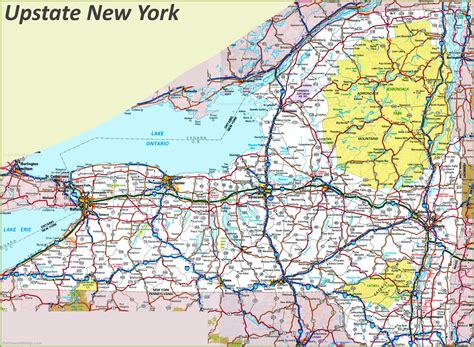 Up State New York Map New Jersey Map