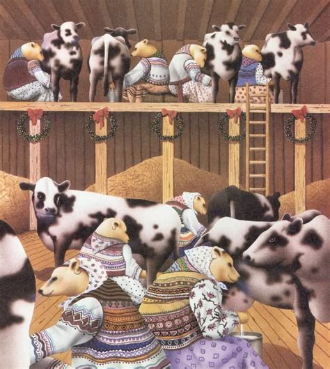 Multiple sizes and related images are all free on clker.com. 8 Maids A-milking | Holidays Christmas Cute Critters ...