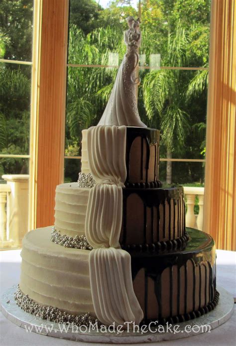 This Cake Combines The Brides And Grooms Cake Into One Delicious