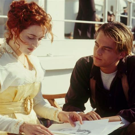 Bit.ly/20thcenturyuk jack dawson has his first, first class dinner click. Kate Winslet and Leonardo DiCaprio in Titanic Pictures ...