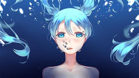 Underwater Miku Illust By Redsashymi On Deviantart